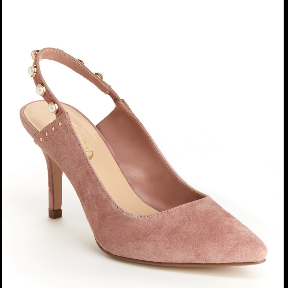 Nanette Nanette Lapore suede slingback pump